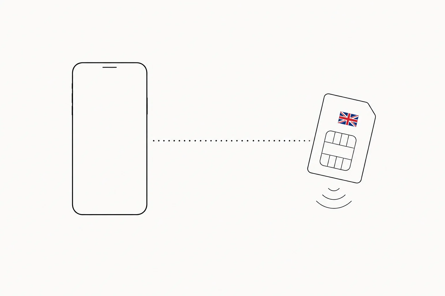 UK SIM cards editorial illustration